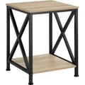 Produktbild: tectake® Beistelltisch Carlton 40,5 x 40,5 x 52,5 cm - Braun