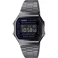 Produktbild: Chronograph CASIO VINTAGE, grau (anthrazit, schwarz), Armbanduhren, Damen, Chronograph, Quarzuhr, Armbanduhr,Damenuhr, Herrenuhr, Digitaluhr, Edelstahlarmband