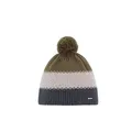 Produktbild: Eisbär Star Pompon Mütze Rewoolife - Klassische Wintermütze für Damen und Herren mit Merino-Mix, Dreistreifen-Design, Kuschelfleece & Bommel - Strickmütze, Wollmütze, Skimütze, Perfekt für kalte Tage