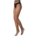 Produktbild: Damen Netz Strumpfhose sexy Schwarz kleine Maschen Kostüm Fasching Karneval