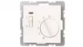 Produktbild: Q.1 Temperaturregler 1Mit Zentralelement, LED, weiß, samt 20306089
