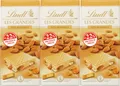 Produktbild: Lindt 3 x 150g. Les Grandes Weiße Schokolade mit karamellisier Mandel-Stückchen