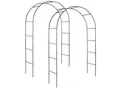 Produktbild: tectake® 2er-Set Rosenbogen, aus Stahl, stabiler Halt, 140 x 40 x 240 cm