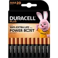 Produktbild: Duracell Batterien Plus Power Boost, AAA, Micro, R3, LR03, 1,5 V, 20 Stück