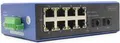 Produktbild: Digitus Industrial 8 +2-Port Gigabit Ethernet Switch. Switch-Typ: Unmanaged. Basic Switching RJ-45 Ethernet Ports-Typ: Gigabit Ethernet (10/100/1000), Anzahl der basisschaltenden RJ-45 Ethernet Ports: 8, Anzahl installierten SFP Module: 2. Vollduplex. MAC-Adressentabelle: 4000 Eintragungen, Routing-/Switching-Kapazität: 1 Gbit/s. Netzstandard: IEEE 802.3x. DC input Spannung: 12 - 48 V (DN-651150)