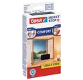 Produktbild: tesa Insektenschutz-Fensterrahmen 1 Fliegengitter COMFORT Fenster anthrazit 1x1m, (1-St)
