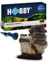 Produktbild: HOBBY Aquaristik Arizona Rock 1 I 17 x 9 x 17 cm I künstlicher Stein für Aquarien I Aquarium Deko I naturgetreue Dekoration für Aquarien und Terrarien I Nachbildung natürlicher Felsen