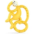 Produktbild: Matchstick Monkey Beißring Affe mini - Baby Zahnungshilfe - Beißspielzeug - Silikon - BPA-frei - ab 3 Monaten - massiert wundes Zahnfleisch - leicht zu greifen - gelb