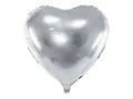 Produktbild: Folienballon Herz 61cm silber Hochzeit Party Dekoration heliumgeeignet
