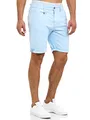 Produktbild: Indicode Herren Cuba Chino Shorts mit 5 Taschen aus Baumwollgemisch | Bermuda Sommershorts für Männer Sky Way, S