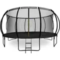 Produktbild: Trampolin 487 cm für Kinder – Mit Innennetz, Leiter und wetterfestem Design - Schwarz