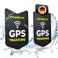 Produktbild: tagplus® Premium GPS Fahrrad Aufkleber [2 STK.] mit bombenfester Klebekraft für maximalen Diebstahlschutz inkl. Anleitung I KEIN GPS Tracker I wetterbeständig & klimaneutral Made in Germany