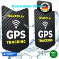 Produktbild: Premium GPS Fahrrad Aufkleber 2 STK mit bombenfester Klebekraft, KEIN GPS Tracke