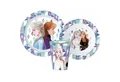 Produktbild: Disney Kindergeschirr-Set Disney Die Eiskönigin Elsa Kinder Geschirr-Set 3 teilig (3-tlg), 1 Personen, Teller, Schüssel, Becher