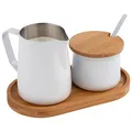 Produktbild: APS Milch- und Zucker-Set Miluro weiß/braun, 1 St.