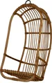 Produktbild: KRINES HOME Hängeschaukel/Hängesessel aus ungeschältem Natur-Rattan - Hängekorb naturbelassen