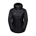 Produktbild: Mammut Broad Peak IN Hooded Jacket Damen – Warme Daunenjacke mit Kapuze, leicht & packbar, isolierend, ideal für Bergsteigen, Trekking & Outdoor, Schwarz, L