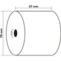 Produktbild: Exacompta Kassenrolle 5770120V 57mmx40m 10 Stück