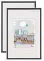 Produktbild: Bilderrahmen von Walther New Lifestyle Kunststoffrahmen 40x50 Schwarz - Normalglas 2er Pack