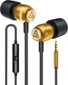 Produktbild: LUDOS Clamor Kopfhörer In Ear - Wired Ohrhörer mit Kabel und Mikrofon, 5 Jahre Garantie, Bass, Premium-Audioqualität, Neuartiger Memory Foam, Verstärktes Kabel, Headphones mit Anrufsteuerung