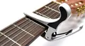 Produktbild: KAPODASTER KONZERTGITARRE - CAPODASTER FÜR GITARREN - CLASSIC KAPO IN WEIß - INCL. 3x PLEKTREN GRATIS