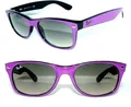 Produktbild: Ray Ban Sonnenbrille LILA SCHWARZ NEW WAYFARER RB 2132 873/32 BRILLE 2140 ETUI
