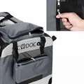 Produktbild: CADOCA® Hundebox XXL 90x60x66cm faltbar atmungsaktiv robust Hundetransportbox Transporttasche Haustiertransportbox Hundetragetasche Grau - Silber