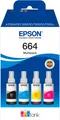 Produktbild: Epson EcoTank 664 Nachfülltinte - 4er Multipack schwarz, cyan, magenta, gelb