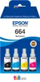 Produktbild: Epson Original EcoTank 664 Nachfülltinte - 4er Multipack schwarz, cyan, magenta, gelb C13T664640