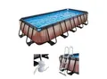 Produktbild: Framepool EXIT, braun, B:250cm H:100cm L:540cm, Schwimmbecken, LxBxH: 540x250x100 cm, inkl. Filterpumpe und Sicherheitsleiter