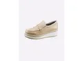 Produktbild: Slipper HEINE, Damen, Gr. 37, beige (sand), Leder, Schuhe Slipper