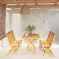Produktbild: vidaXL 5-tlg. Garten-Essgruppe Massivholz Teak NEU