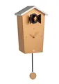Produktbild: KOOKOO Birdhouse Copper, Moderne Kuckucksuhr mit Pendel, Design Wanduhr mit 12 Vogelstimmen oder Kuckuck, Aufnahmen aus der Natur