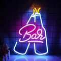 Produktbild: Wanxing Bar Neon Schild Bar Neonlicht Schriftzug Leuchtreklamen,Beer Neon Sign