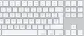 Produktbild: Apple Magic, Verkabelt & Kabellos, USB + Bluetooth, QWERTY, Weiß