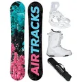 Produktbild: Airtracks Snowboard Damen Snowboard Polygonal Rocker »Mod. 25/26 (Set, 4 St., 4er-Pack) Boots 40 Strong W Atop | 154 cm