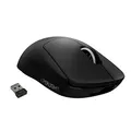 Produktbild: Logitech G PRO X SUPERLIGHT kabellose Gaming-Maus mit HERO 25K Sensor, Ultra-leicht mit 63g, 5 programmierbare Tasten, 70 Stunden Akkulaufzeit, PTFE-Füße ohne Zusatzstoffe, PC/Mac - Schwarz