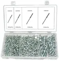 Produktbild: Blindnieten-Sortiment / Popnieten Satz Aluminium Stahl 2,4 mm - 4,8 mm, 400-tlg.