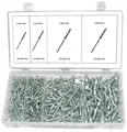Produktbild: Blindnieten-Sortiment / Popnieten Satz Aluminium Stahl 2,4 mm - 4,8 mm, 400-tlg.