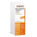 Produktbild: Paracetamol-ratiopharm Lösung 40 mg/ml: Passend dosiert bei Schmerzen und Fieber für Babys und Kinder, 100 ml Saft