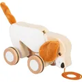 Produktbild: Legler Small Foot Nachziehtier Hund mit Knisterohren Nachziehspielzeug ab 12 M.