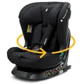 Produktbild: Osann Taos360 midi, 360° drehbarer Kindersitz von 76-150 cm, Reboarder mit Isofix und Top-Tether an der Basis, Baby Autositz - Black