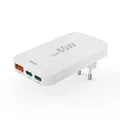 Produktbild: Hama Schnellladegerät, 2x USB-C, 1x USB-A, flaches Mini-Ladegerät, PD, 65 W, WS