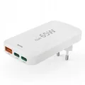 Produktbild: 65w Weiß 2x Usb-c 1x Usb-a Schnellladegerät faltbar