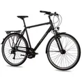 Produktbild: Airtracks Trekkingrad Herren Trekking Fahrrad 28 Zoll Trekkingrad TR.2820, 24 Gang SHIMANO ACERA RD-T3000 Schaltwerk, Kettenschaltung, Schwarz Matt - Rahmenhöhen 52cm, 56cm & 60cm » Modeljahr 2025 schwarz 60 cm