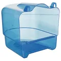 Produktbild: Trixie Badehaus für Vögel halbrund blau-transparent 15x16x17cm Wellensittich