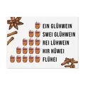 Produktbild: Nastami Weihnachtskarte lustig Postkarte Weihnachten Weihnachtskarten (Glühwein)