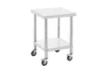 Produktbild: Royal Catering Arbeitstisch 60 x 60 cm Rollbarer Edelstahltisch Gastrotisch Edelstahl 120 kg, verschiedene Größen
