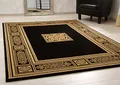 Produktbild: Steffensmeier Wohnzimmerteppich Classical Quality | Wohnzimmer | Beste Qualität | Orientalisch | Schwarz Gold, Größe: 200x290 cm