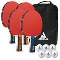 Produktbild: JOOLA Tischtennis Set JOOLA Family Advanced 4 TT Schläger 6 Bälle Tasche